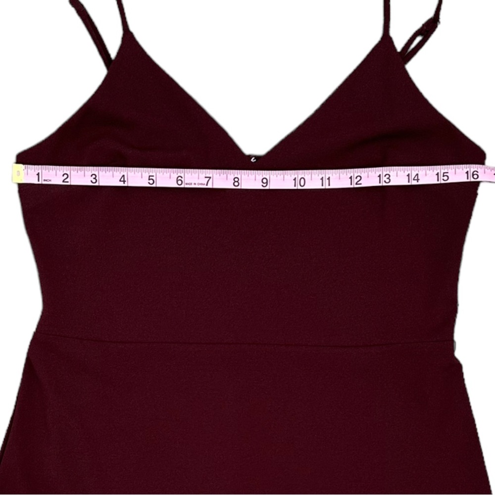 Express Maroon Cocktail Dress. Women’s size Medium - Picture 4 of 8
